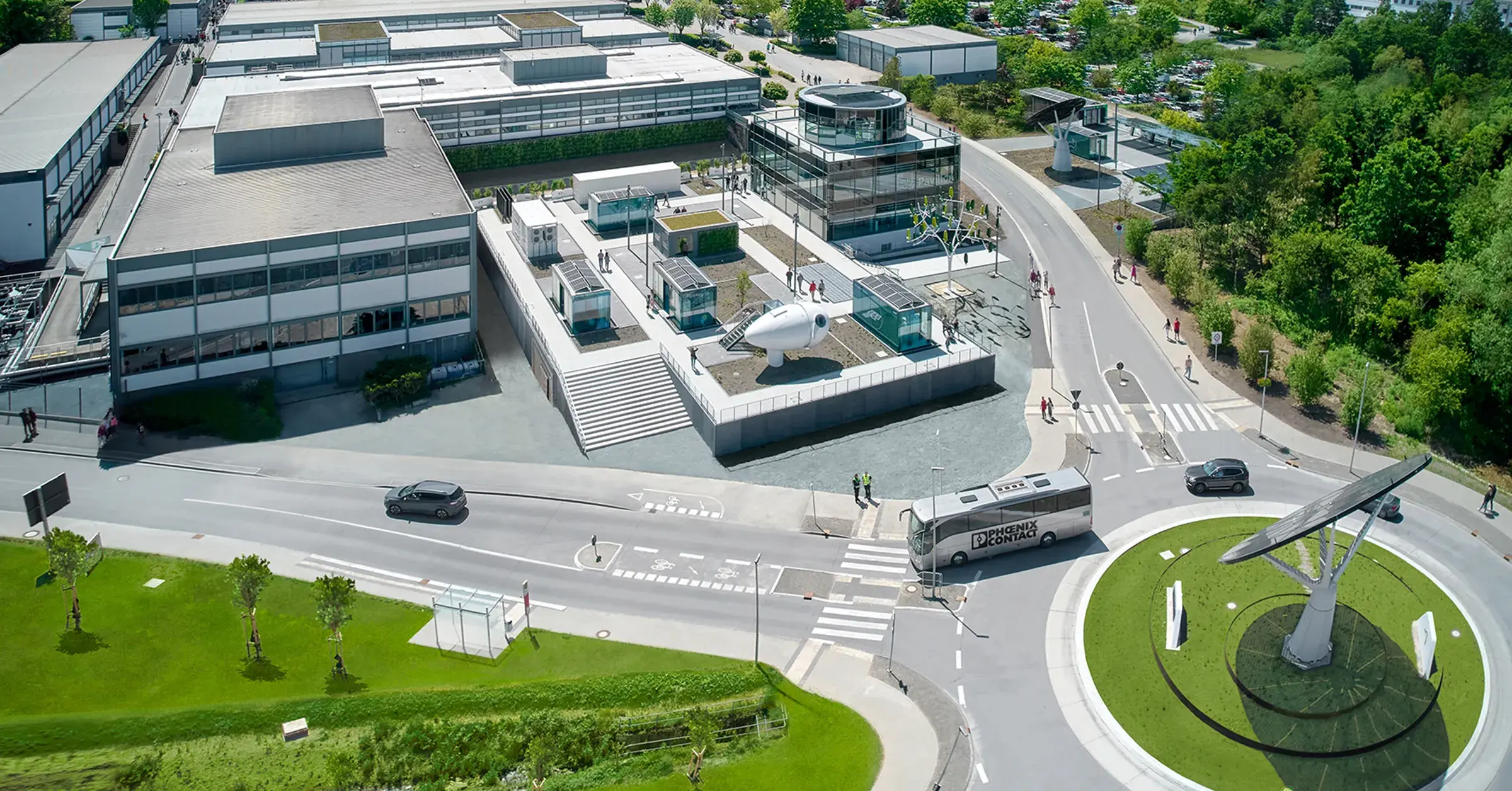 All Electric Society Park von oben - Copyright Phoenix Contact