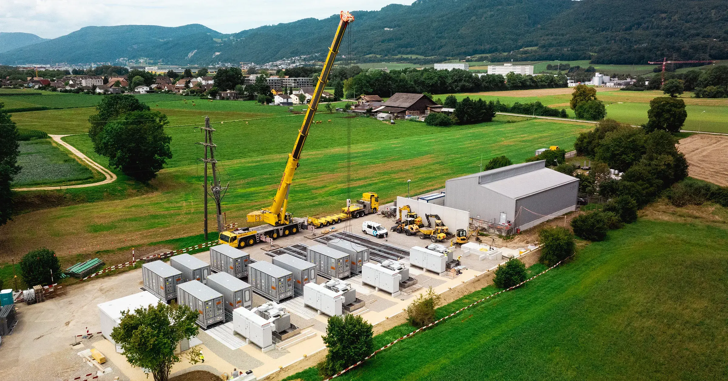 Anlieferung des 65 MWh-Batteriespeichers in Kappel erfolgreich abgeschlossen