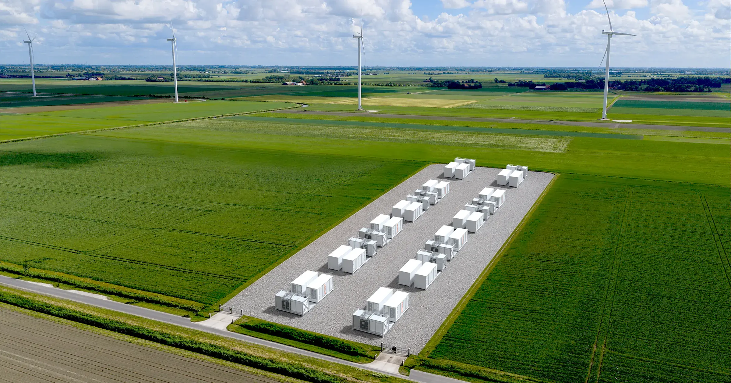 INTILION realisiert 100 MWh Co-Location Großspeicher in Jesow für Windpark Kloddram